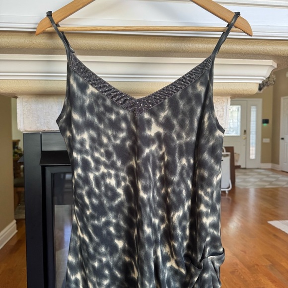 Graham & Spencer Black Silk Mini Dress Going out Party Dress Y2K Inspired - Picture 3 of 5